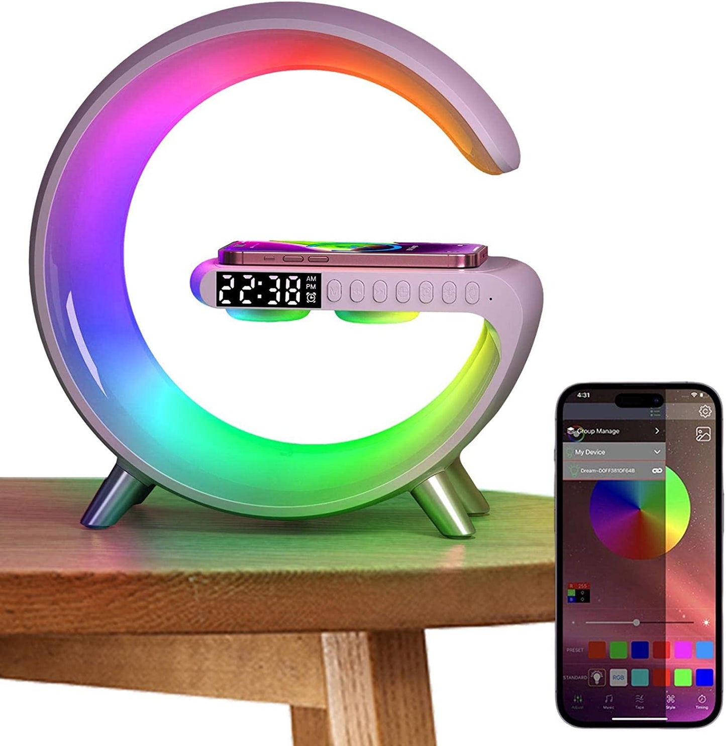Rainbow Charger Lamp